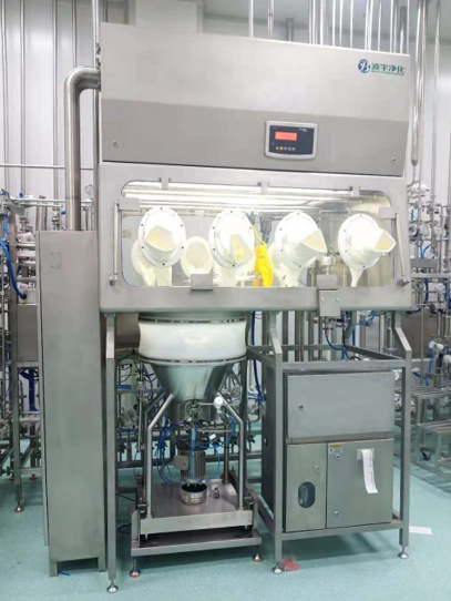 Aseptic liquid dispensing loading isolator